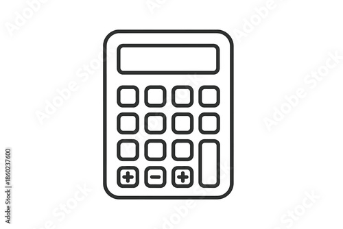 Calculator Icon on Gradient Background