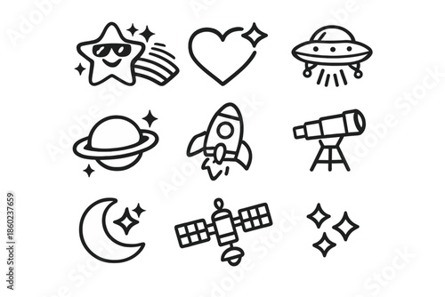 Cosmic Icons Set
