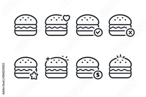 Burger Icons Collection