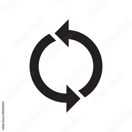 Tableau sur toile Counterwise arrow icon symbol, Undo sign vector template