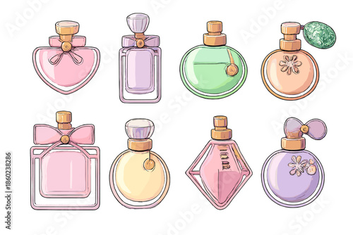 Assortment of Vintage Perfume Bottles