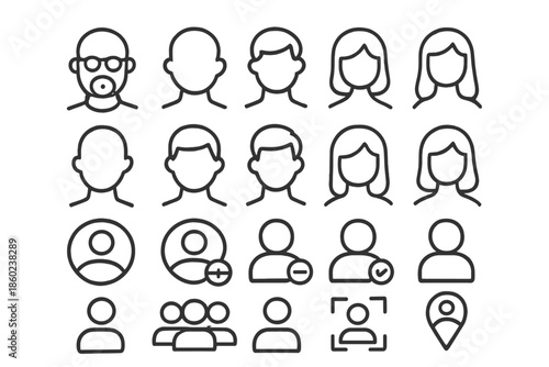 Collection of user icons