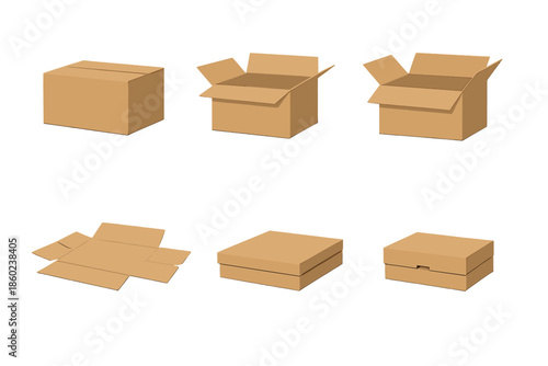 Cardboard box stages