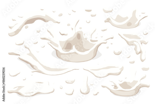 Milk Splash and Drops