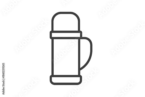 Thermos bottle outline icon