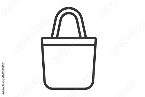 Tote bag icon on a gradient background