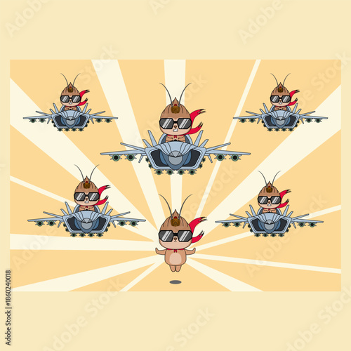 Monkey king or sun wukong figure vector illustration. EPS 10.