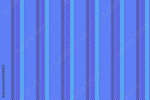 Frame vertical vector seamless, vertical stripe fabric texture. Commercial pattern textile background lines in blue and indigo colors.