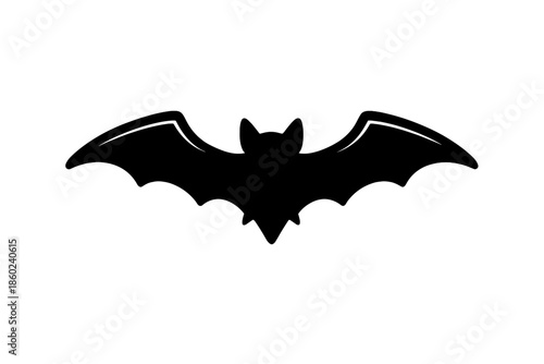 Bat Silhouette on Gradient Background
