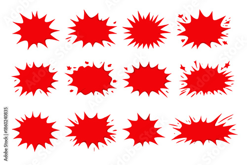 Red Explosions on a Gradient Background