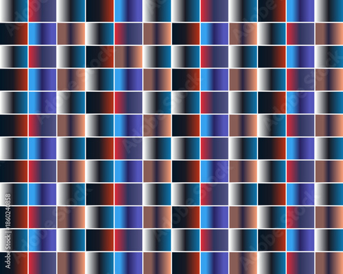 A vibrant mosaic of colorful squares creates an abstract and visually engaging geometric pattern