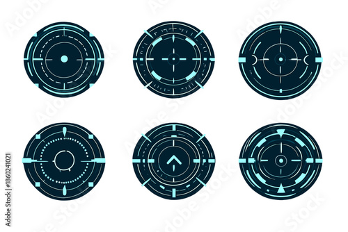 Futuristic Sci-Fi Targeting Reticles