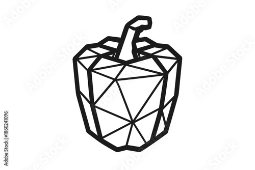 Low Poly Bell Pepper Icon
