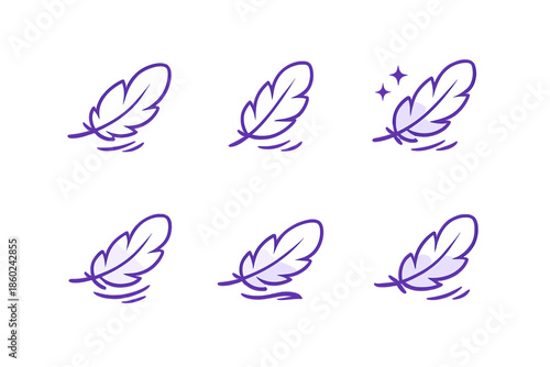 Feather Icons with Soft Glow