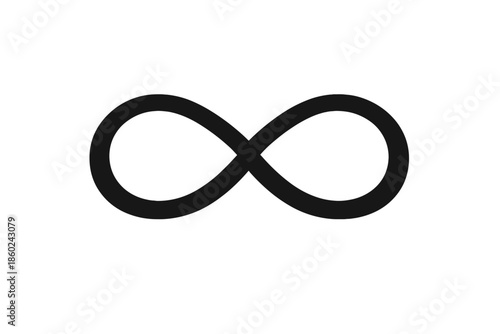 Infinity symbol on a gradient background