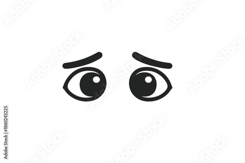 Sad Eyes Emoji Background