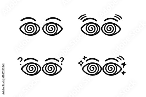 Hypnotic Eyes Icon Set
