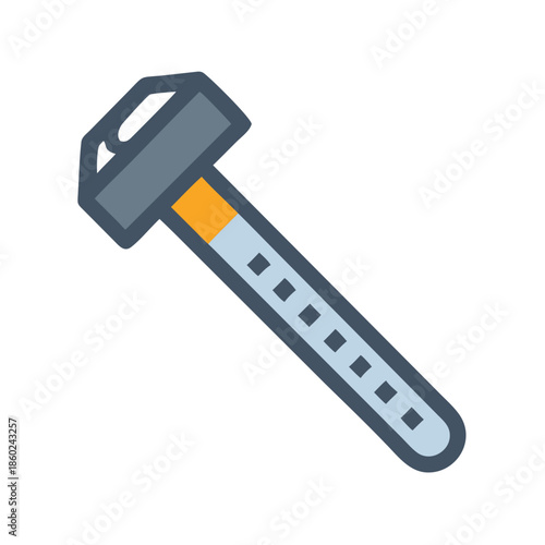 Blue razor icon on black background modern design style