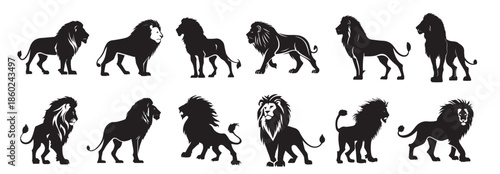  lion king silhouette black logo animals silhouettes icons