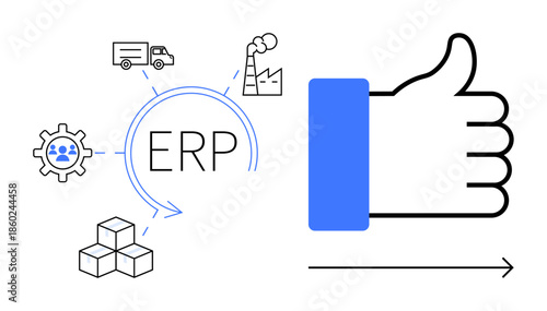 ERP system. ERP streamlining logistics, manufacturing, and workflow for business efficiency. ERP for resource planning, supply chain management, and operational optimization. Relevant for business