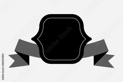 Badge Design featuring a sophisticated Ribbon to symbolize accomplishment