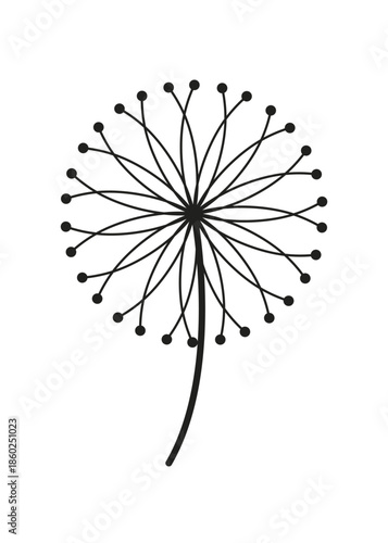 Dandelion Icon Perfect for Various Creative Projects and Designs