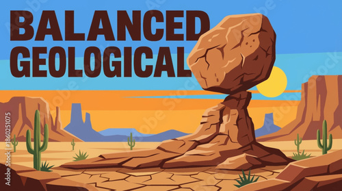 Balanced Rock is a gravity-defying sandstone formation representing advanced erosion stages, iconic desert geology, and recognizable natural landmarks near Arches National Park in Utah