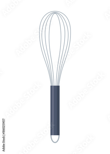 Stainless wire kitchen whisk, Ergonomic handle with durable metal wires for baking, Premium stainless steel whisk designed for mixing eggs and creamy sauces efficiently