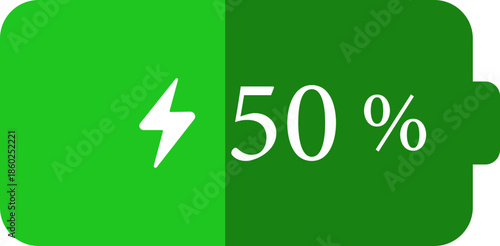 Battery Percentage Icon. Battery charge level indicators showing different power levels isolated on transparent background. Monochrome battery charge level indicator icons.