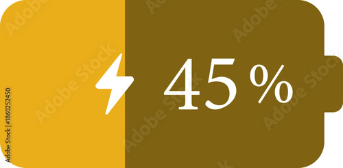 Battery Percentage Icon. Battery charge level indicators showing different power levels isolated on transparent background. Monochrome battery charge level indicator icons.