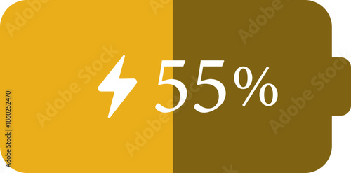 Battery Percentage Icon. Battery charge level indicators showing different power levels isolated on transparent background. Monochrome battery charge level indicator icons.