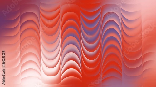 Soft gradient waves create mesmerizing patterns with warm orange, red, and lavender hues, evoking a calm and modern artistic vibe.