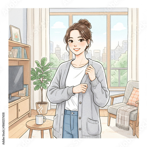 A young woman enjoying a moment of lifestyle.