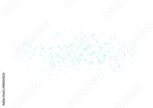 White sparkling powder dust effect isolated. Magical light particles enhance winter themes for posters, invitations, and festive social media graphics.
