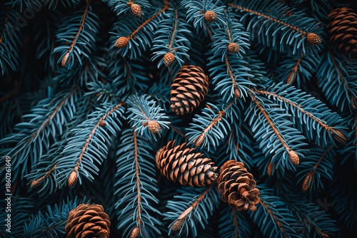 Pine branches and pinecones create a serene holiday decor for winter celebrations