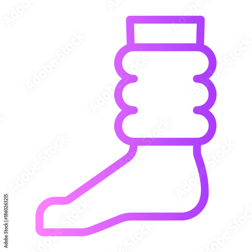 leg warmer gradient icon
