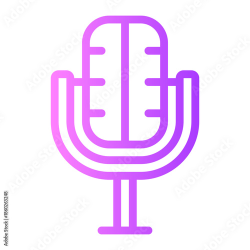 microphone gradient icon