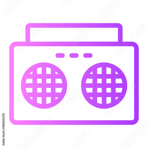radio gradient icon