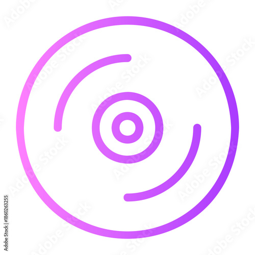 vinyl gradient icon