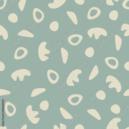 Hand drawn geometry figure on blue background. Vector illustration with different abstract figure.