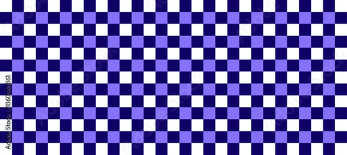 Vichy seamless pattern in blue color. Gingham fabric texture, checkered background, vintage summer print for textiles, picnic tablecloth, clothing, shirt, plaid design, wrapping paper, fabric.