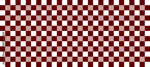 Vichy seamless pattern in red color. Gingham fabric texture, checkered background, vintage summer print for textiles, picnic tablecloth, clothing, shirt, plaid design, wrapping paper, fabric.