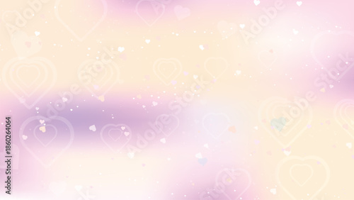Valentine's day background with pastel love colors