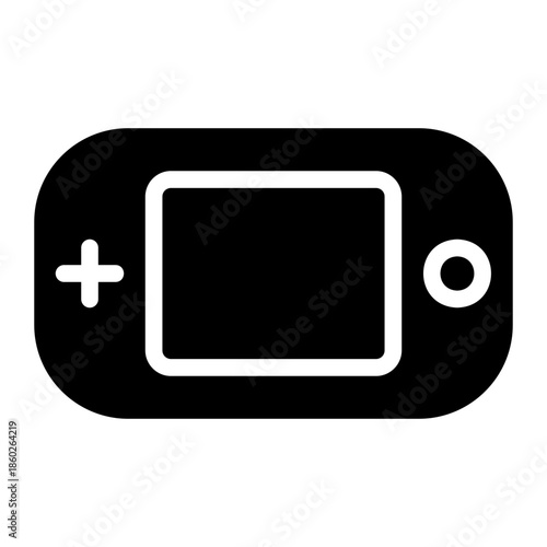 game console glyph icon