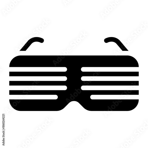 glasses glyph icon