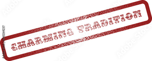 Authentic Charming Tradition Distressed Rubber Stamp for Event Invitations and Cultural Celebrations