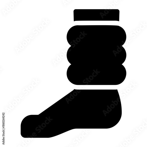 leg warmer glyph icon