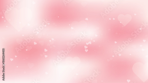 Valentine's day background with pink hearts and love theme