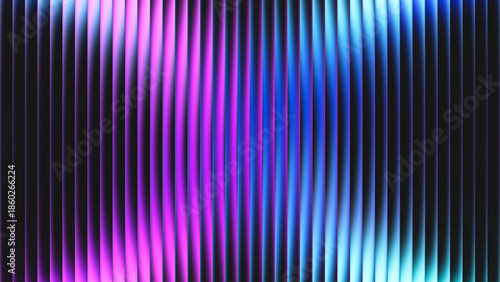 Neon light converges into powerful X shape glowing through layered fractal glass with ribbed optical distortion. Pink blue gradients collide and blend with sense of motion and depth for futuristic art