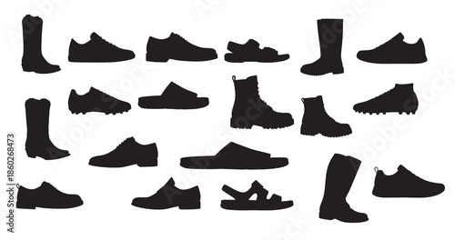 men shoes silhouette